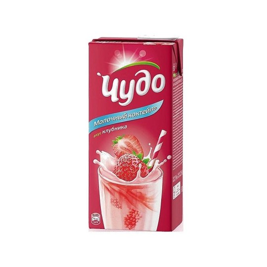 Коктейль молочный Чудо вкус клубника 950 мл