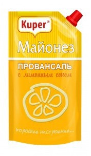 Kuper майонез Провансаль с лимонным соком дой-пак 200 гр.