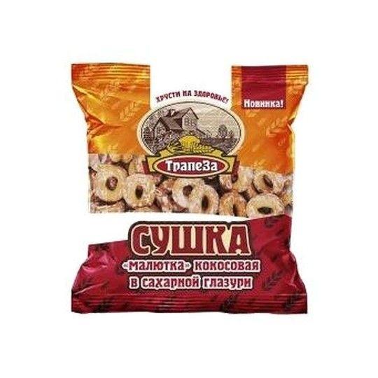 Сушка малютка Трапеза кокосовая в сахарной глазури 150 г