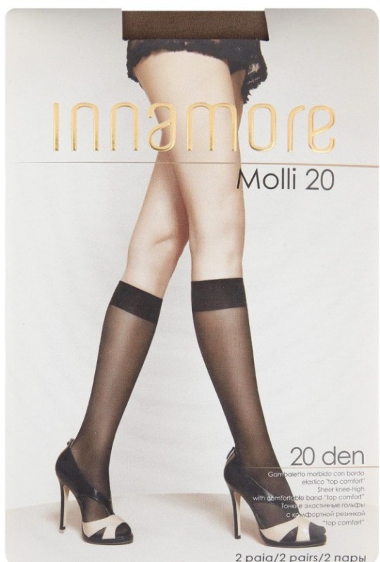 Гольфы Innamore Molli 20 ден черные 2 пары