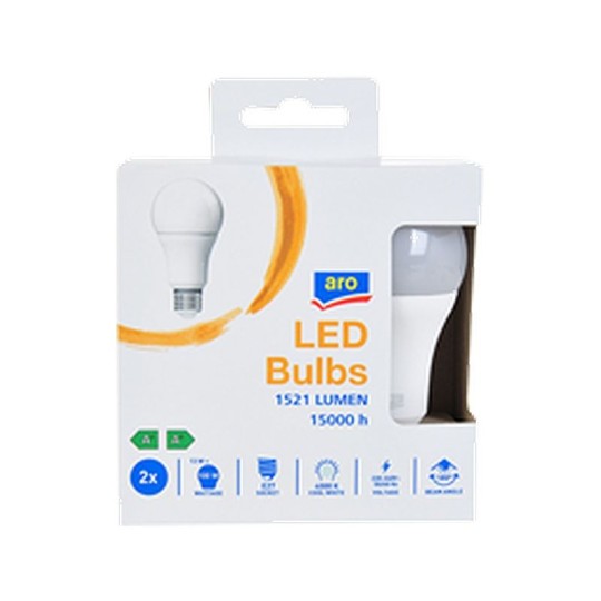  ЛАМПА 13,5W E27 4000K ARO 2ШТ