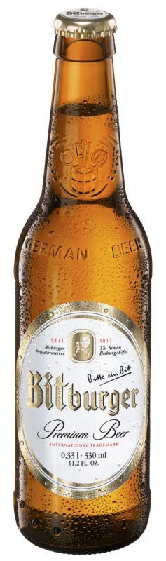 Bitburger светлое пиво 5,3% 0,33л.