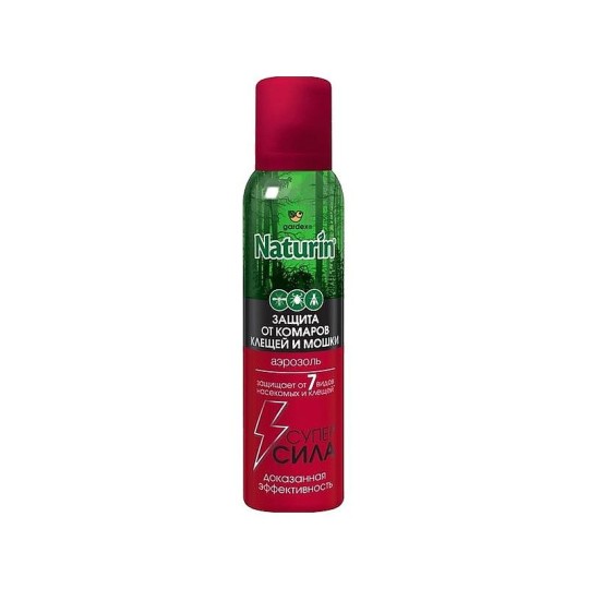 Аэрозоль от комаров, клещей и мошки Gardex naturin супер сила 