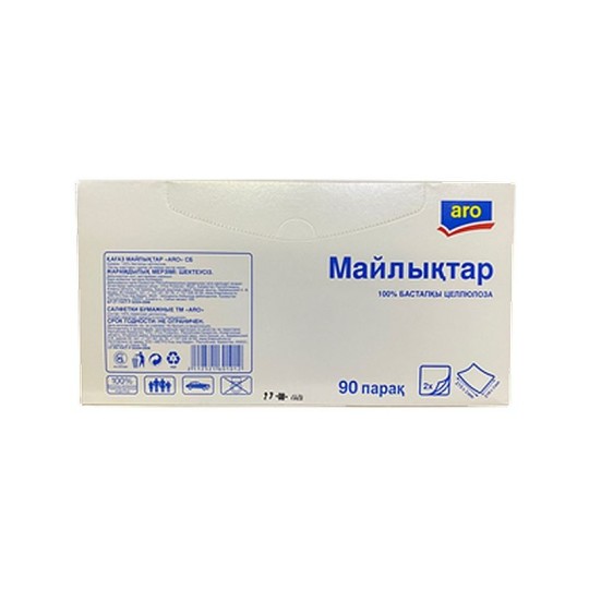90Л САЛФЕТКИ В КОРОБКЕ ARO
