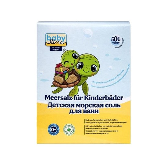 BABY LINE СОЛЬ Д/ВАНН ДЕТСКАЯ МОРСКАЯ 500Г