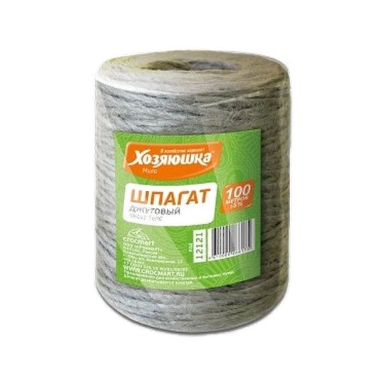 ВЕРЕВКА ШПАГАТ ХАЗЯЮЩКА МИЛА ДЖУТОВЫЙ L-100М