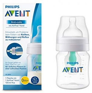  Бутылочка для кормления Philips Avent "Anti-Colic" с клапаном AirFree 125 мл. 0+ 