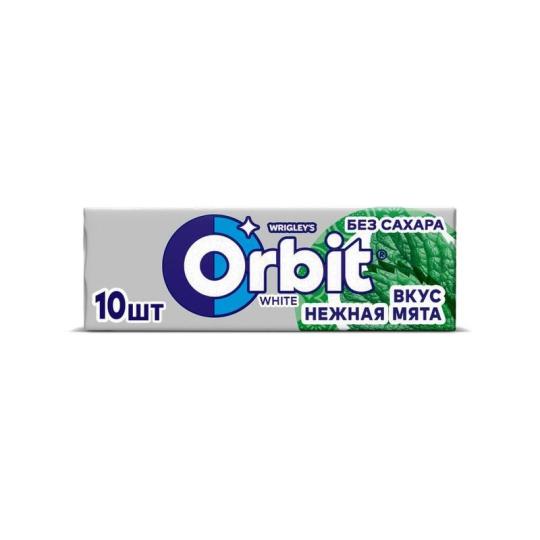 Жевательная резинка Orbit White без сахара с ароматом мяты, 13.6г