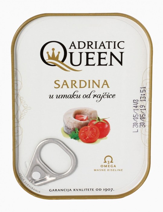 105 Г Сардины в томатном соусе ADRIATIC QUEEN