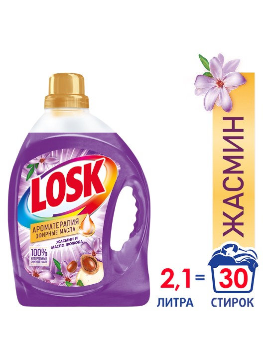 LOSK|Гель для стирки "Жасмин/масло жажоба" 2.19л