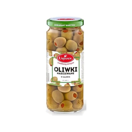 URBANEK ОЛИВКИ ФАРШИРОВАННЫЕ В РАССОЛЕ 340Г