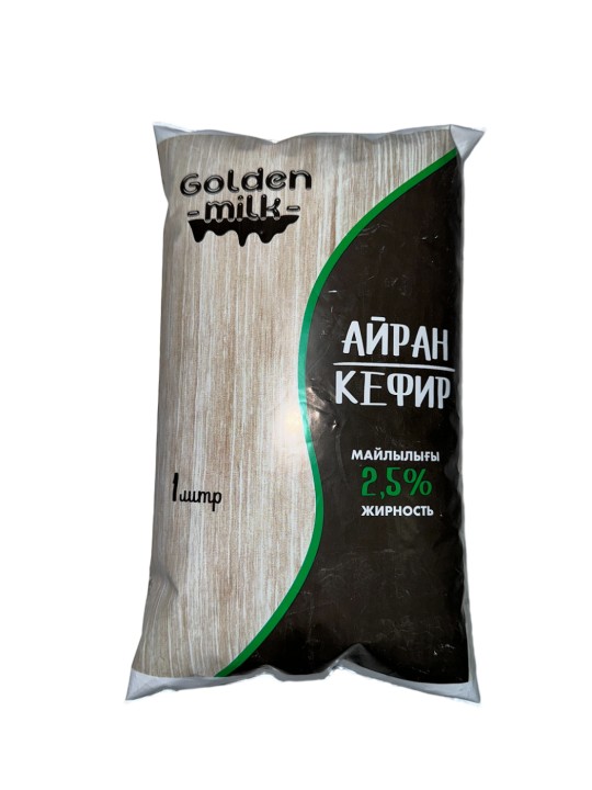 Кефир Golden Milk 2,5% 1000 Мл Finnpack.