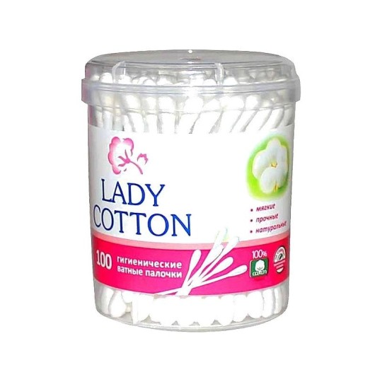  Ватные палочки гигиенические Lady Cotton 100 штук