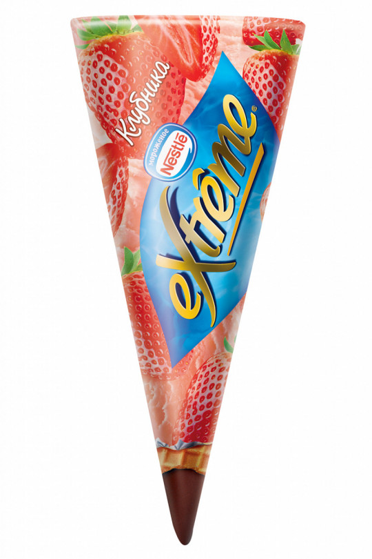 120МЛ МОРОЖЕНОЕ КЛУБНИКА EXTREME