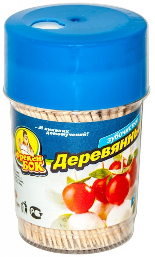 Зубочистки "Фрекен Бок" деревянные, 250 штук 