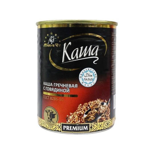КАША МЕРКЕ ЕТ ГРЕЧНЕВАЯ С МЯСОМ 340Г Ж/Б