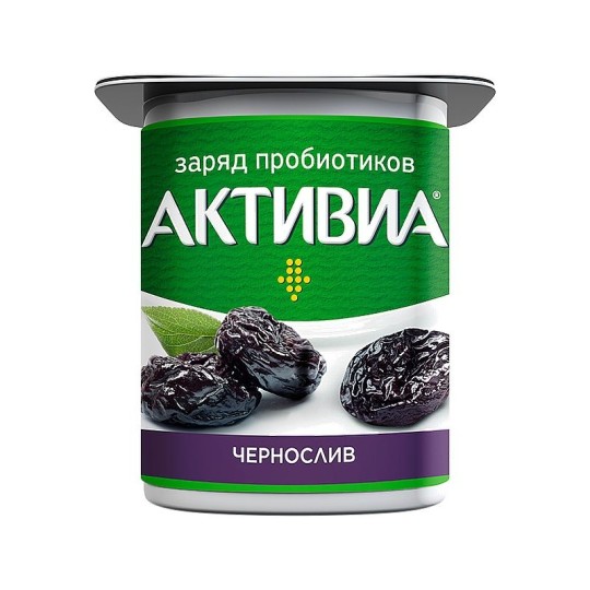 (уценка) БИОЙОГУРТ АКТИВИА ГУСТОЙ ОБОГАЩЕННЫЙ ЧЕРНОСЛИВ 2,9% 120ГР