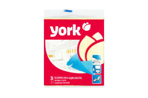 York Губчатая салфетка 3 шт