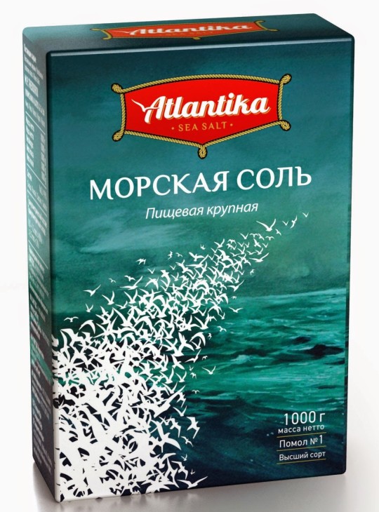 Atlantika соль морская крупная 1000 г.