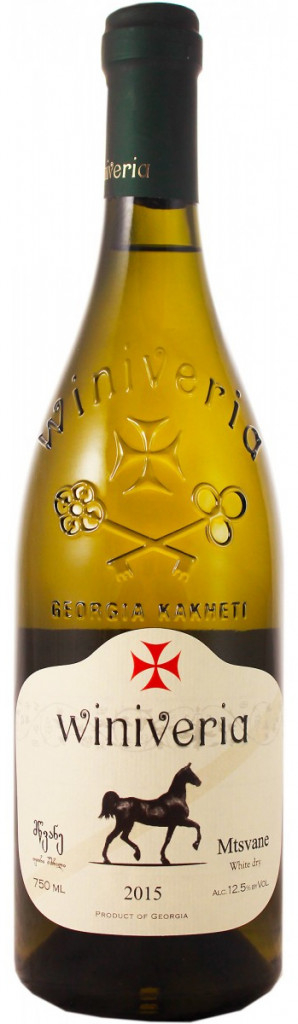 Вино белое Winiveria Mtsvane сухое 0,75 л (Грузия) 