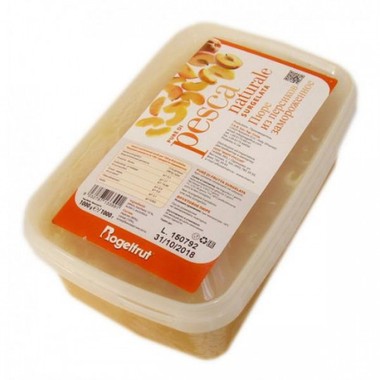 Rogelfruit Пюре из персика  1 кг пластик (Италия)  / Peach Puree "Rogelfruit" (Italy), 1 kg, PET