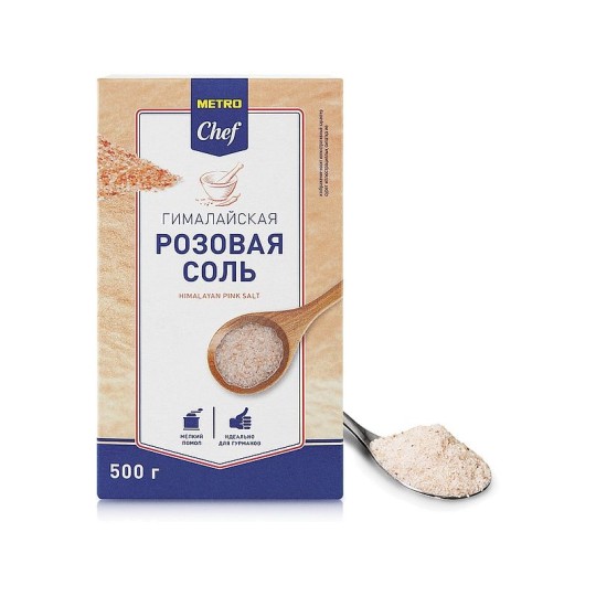 Соль гималайская розовая Metro Chef, 500 г
