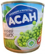 Горошек зеленый Асан 425 г