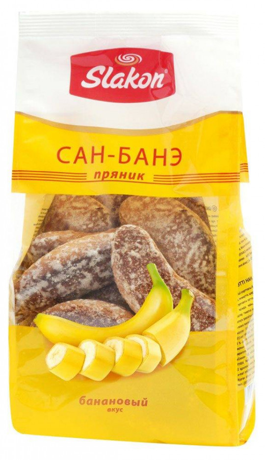 Пряники Slakon cан-банэ банановый вкус 450 г