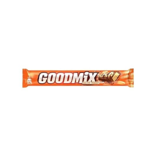 Шоколадный батончик "GOODMIX" с хрустящей вафлей со вкусом соленого арахиса  46 гр