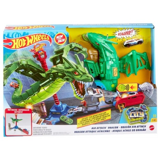 13.GJL13 Hot Wheels. Игровой набор Воздушная атака дракона-робота