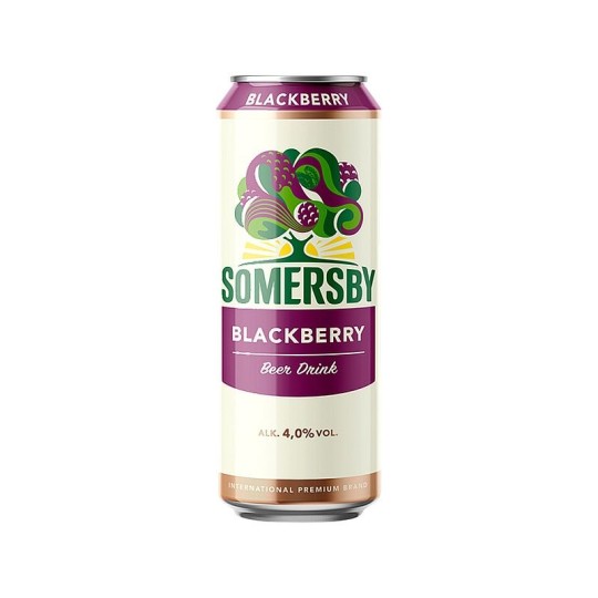 ПИВНОЙ НАПИТОК SOMERSBY BLACKBERRY 4,0% 0,43Л Ж\Б