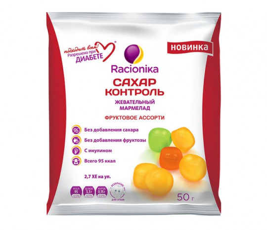 Мармелад Racionika Сахар-Контроль 50Г