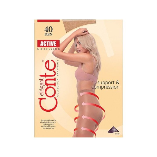 Колготки CONTE ACTIVE 40 BRONZ (бронза) 3=M