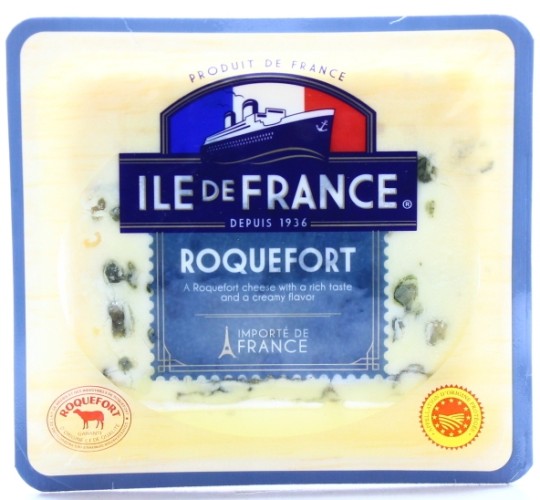 Сыр рокфор Bongrain Ile De France с голубой плесенью 52% 100 г
