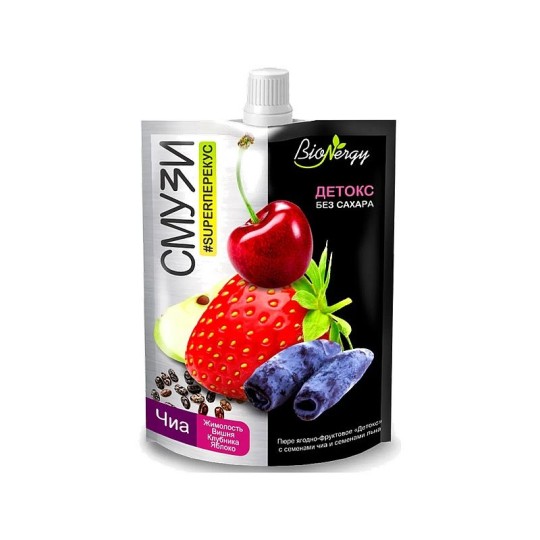 СМУЗИ BIONERGY ДЕТОКС С СЕМЕНАМИ ЧИА 120Г Д/П