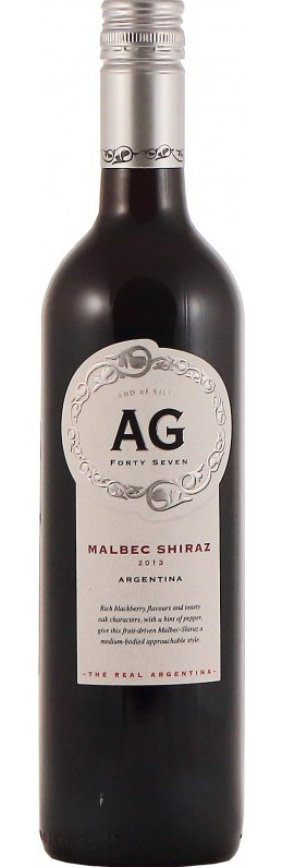 Вино AG 47 Malbec Shiraz Красное сухое 13% 0,75 л. (Аргентина)