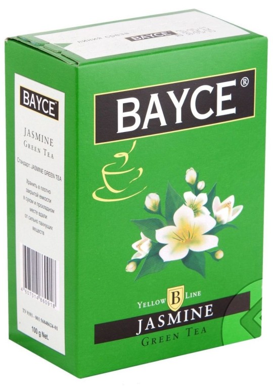 BAYCE| чай зеленый листовой с жасмином 100г