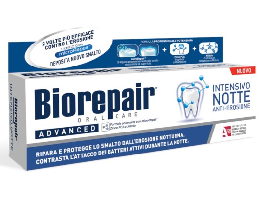 BIOREPAIR Ночной Уход Intensivo Notte против эрозии эмали 75мл