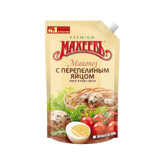  Майонез МАХЕЕВЪ с перепелиным яйцом  770 грамм