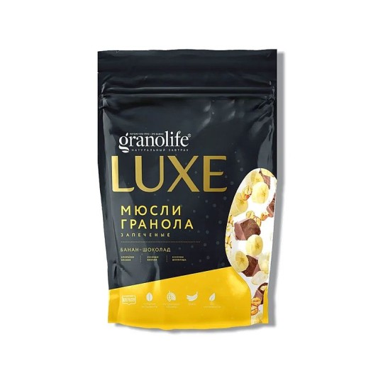 ГРАНОЛА GRANOLIFE LUXE БАНАН-ШОКОЛАД 300ГР