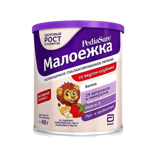 Питание PediaSure Малоежка со вкусом клубники 400 г