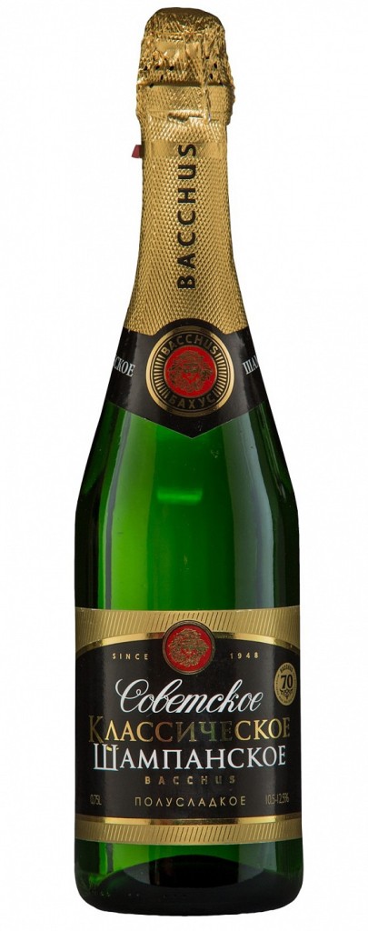 Шампанское Бахус Советское классическое полусладкое 10,5-12,5% 0,75 л. (Казахстан)