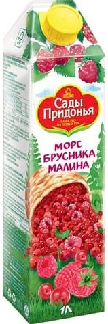 Морс Сады Придонья брусника малина 1 л