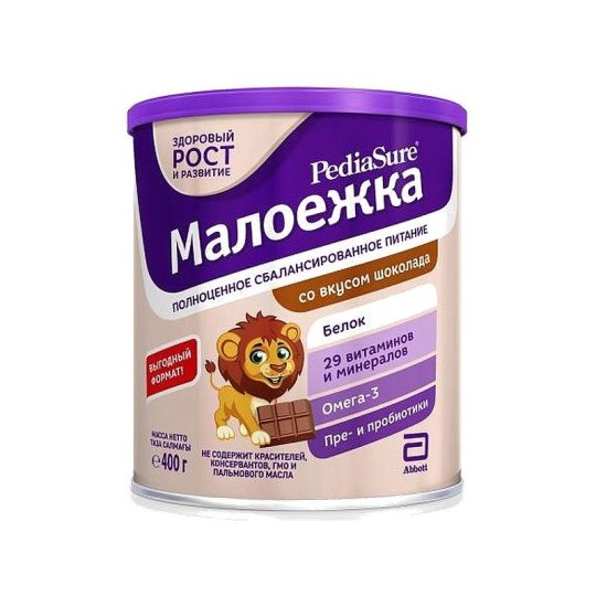 Питание PediaSure Малоежка со вкусом шоколада 400 г