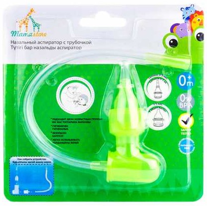 Аспиратор назальный Mamastore с трубочкой от 0 месяцев