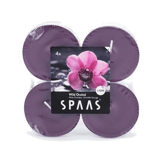 Свеча арома Spaas макси дикая орхидея 4 шт