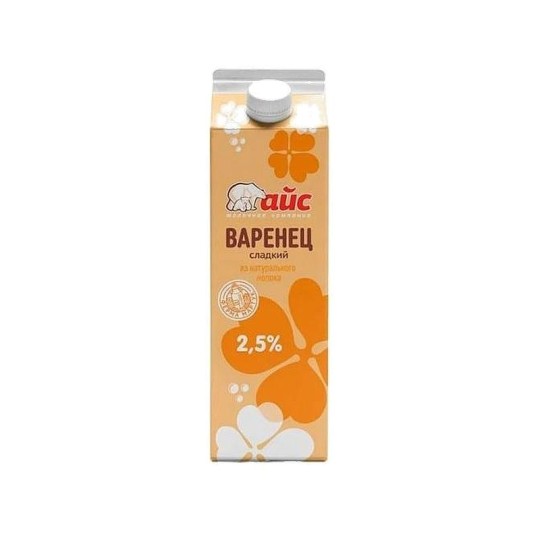 ВАРЕНЕЦ АЙС СЛАДКИЙ 2,5% 1000 Г TETRA PAK