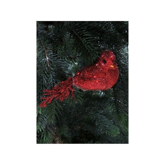 14*13СМ ДЕКОР ПТИЦА НА КЛИПСЕ