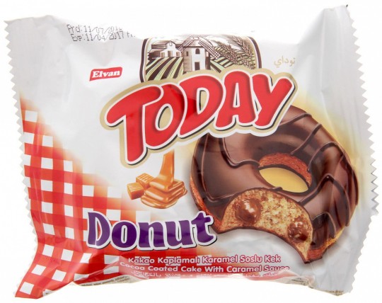 Бисквит TODAY DONUT вкус карамель 50 г