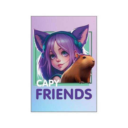 БЛОКНОТ АНИМЕ ANIMAL GIRLS-2 ФОРМАТ А6 60 ЛИСТОВ НА ГРЕБНЕ ЦЕЛЛЮЛОЗНЫЙ КАРТОН 74073